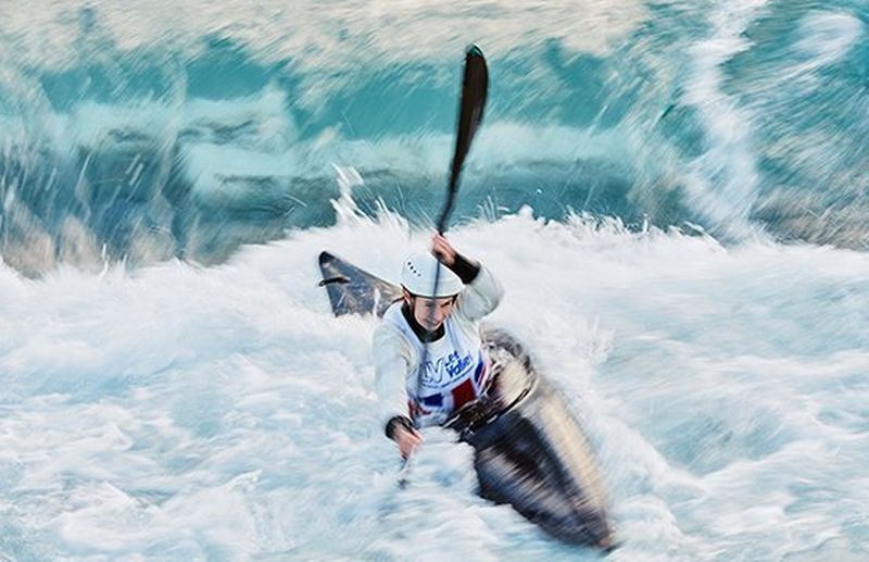 kayaker in water