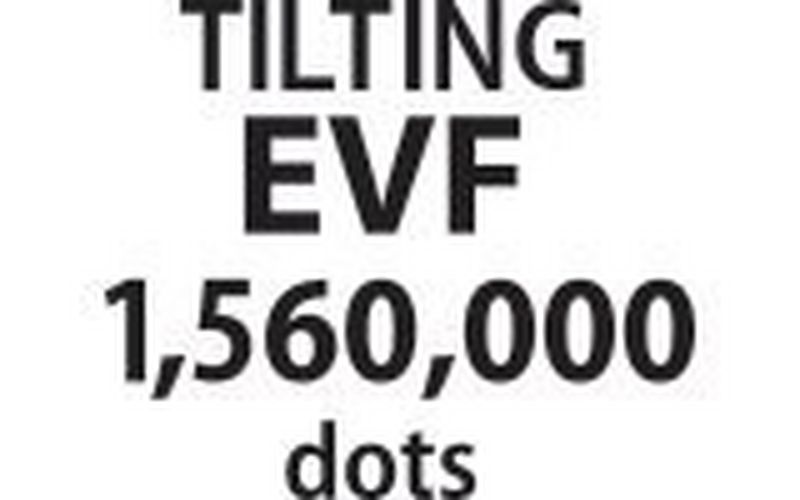0.24-inch tiltable EVF