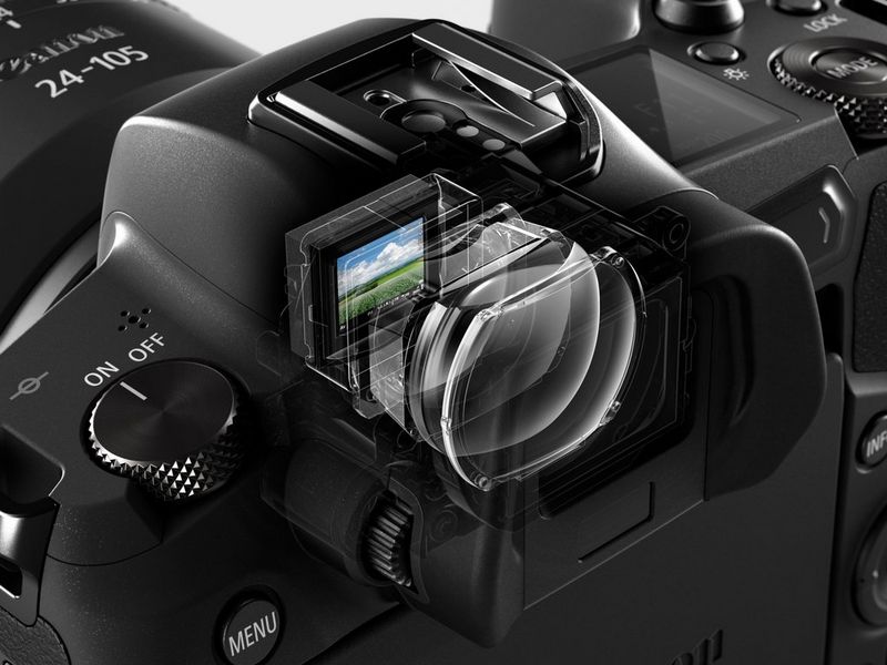 dslr with electronic viewfinder