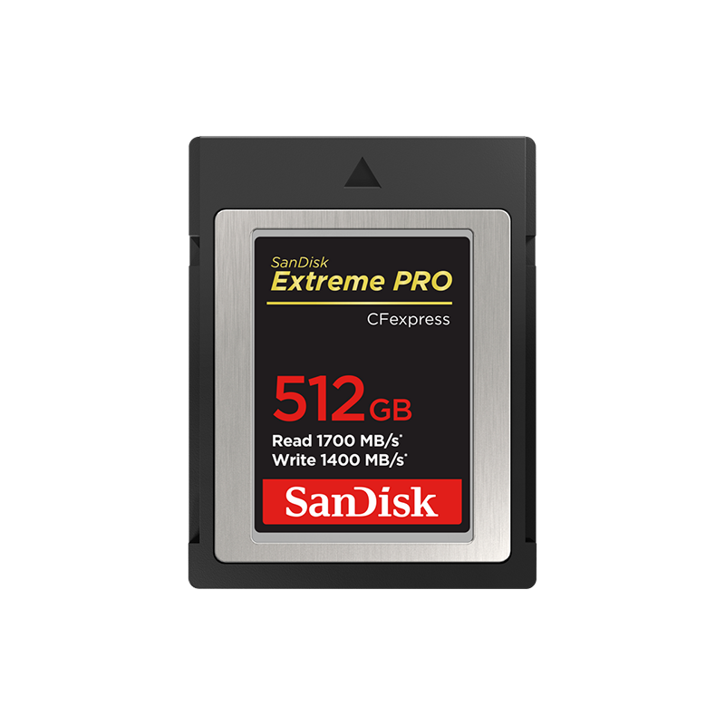 
      
      SanDisk Extreme PRO® CFexpress™ Card Type B, 512 GB
    
    