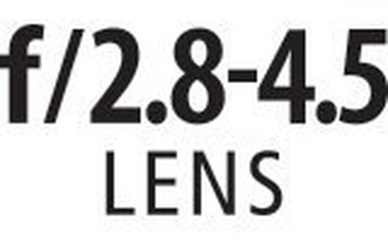 f/2.8 – f/4.5 lens aperture