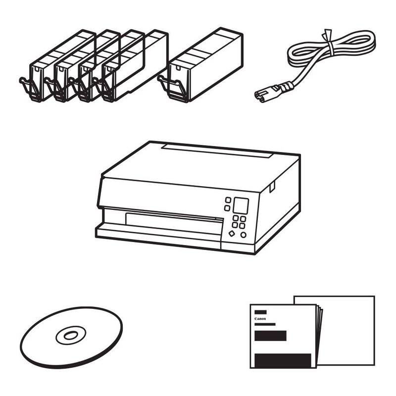 CARTOUCHES JET D'ENCRE POUR CANON PIXMA TS 6350 - 123consommables