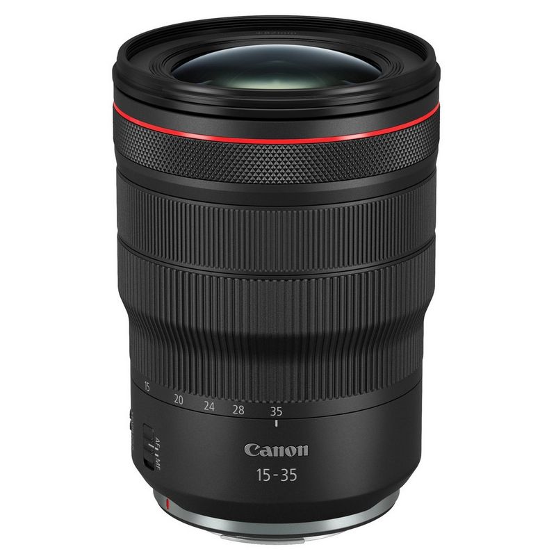 The Canon RF 15-35mm F2.8L IS USM lens.