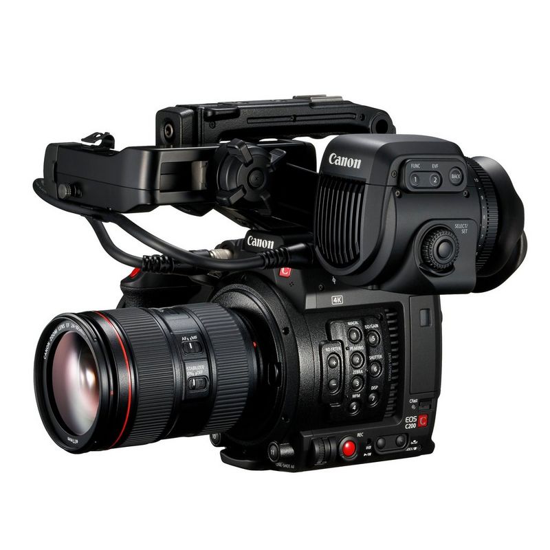 The Canon EOS C200 camera.
