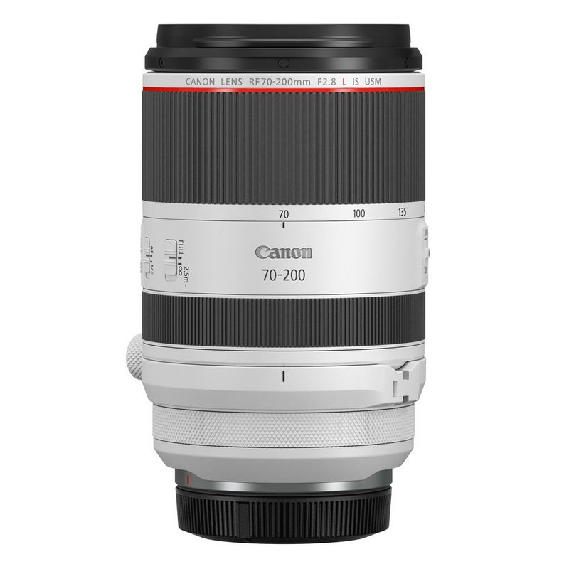 Un objectif Canon RF 70-200mm F2.8L IS USM.