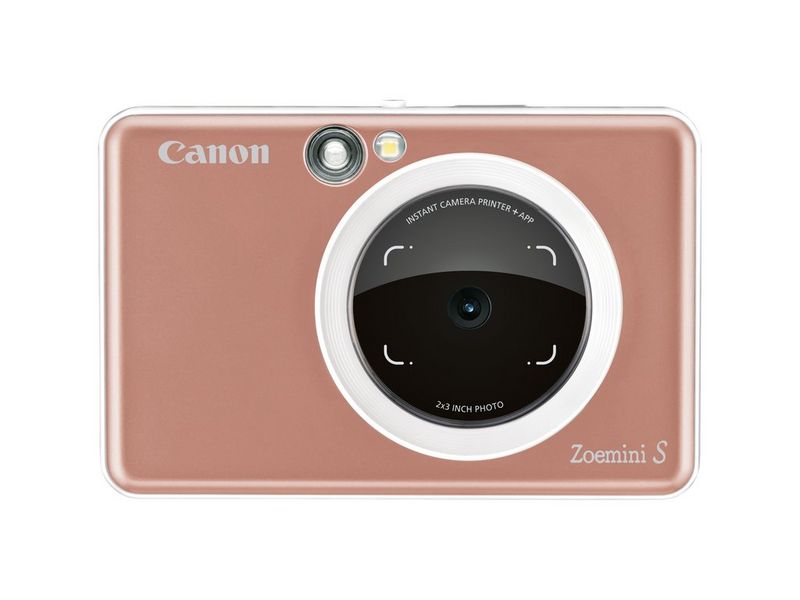 The Canon Zoemini S in Rose Gold.