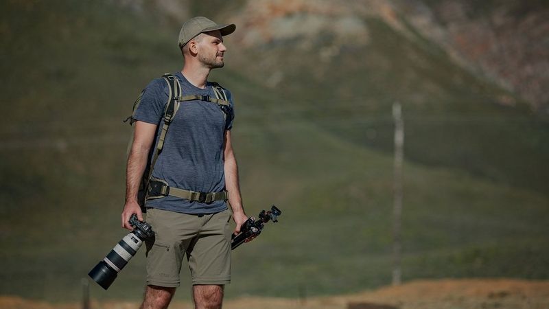 Gergo with Canon EOS RP and tripod