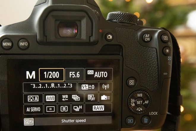 La schermata di impostazione di Canon EOS 850D.