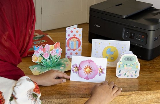 Print your own handmade greeting cards