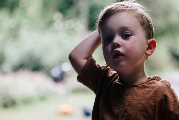 A portrait of Stef Michalak's youngest son Rufus. 