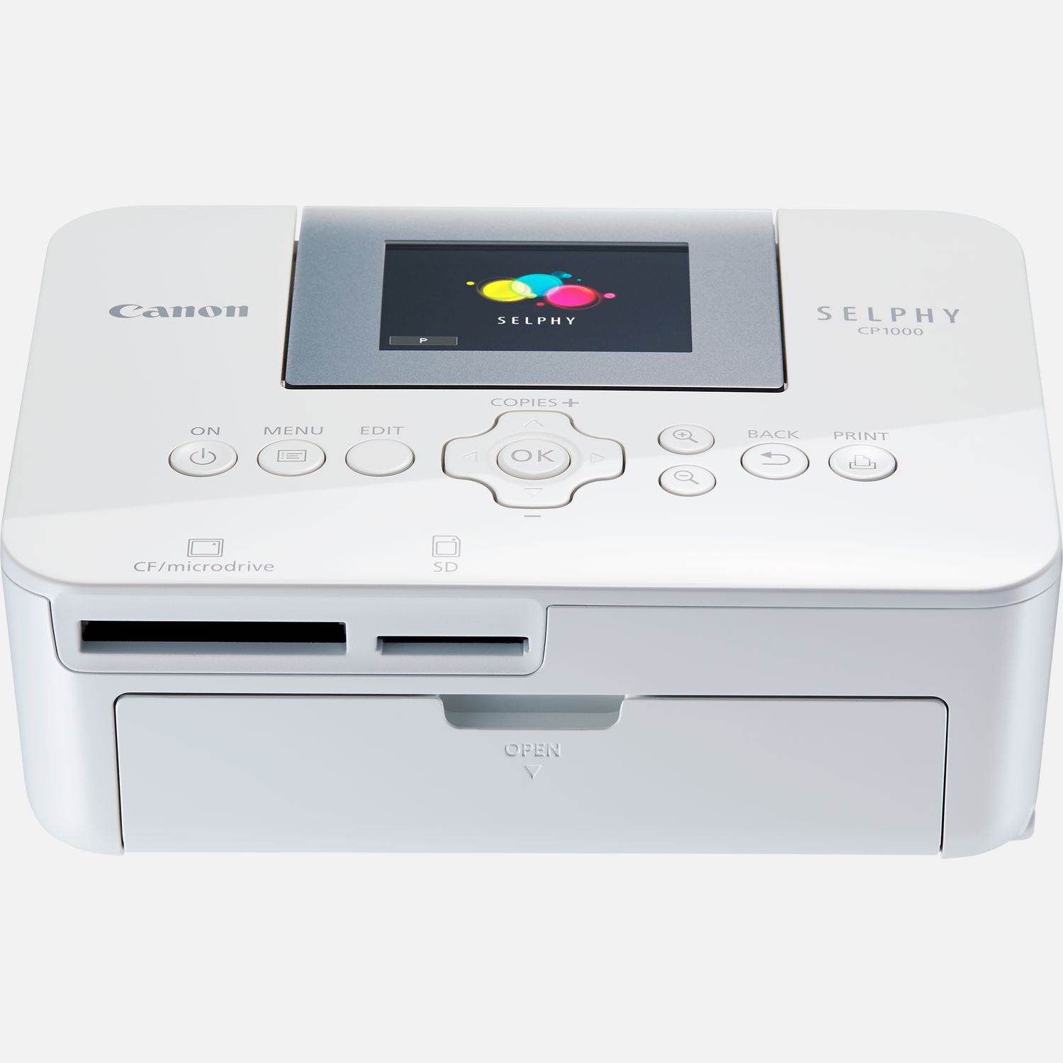 Canon Selphy CP1000 Compact Photo Printer White with 3 KP-108IN