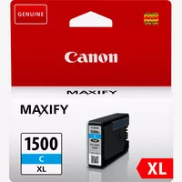 Canon PGI-1500XL High Yield Cyan Ink Cartridge Product Front View