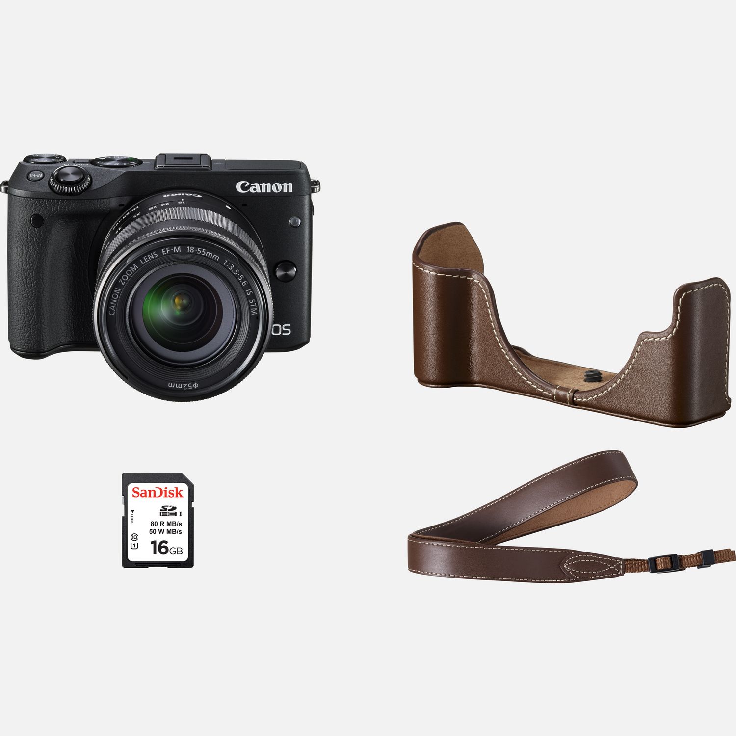 Appareil photo hybride - Kit Premium Canon EOS M3