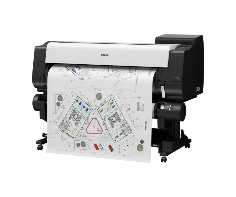 Product image of TZ-4200 showing CAD print out. 