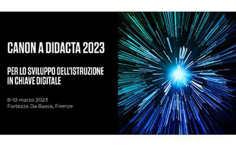 Canon partecipa a Fiera Didacta Italia per supportare e promuovere lo sviluppo dell’istruzione in chiave digitale