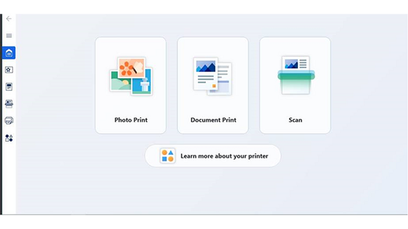 A screengrab of Canon Inkjet Smart Connect software showing the menu options.