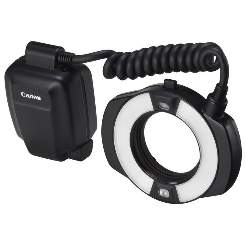 A Canon Macro Ring Lite MR-14EX II flash. 