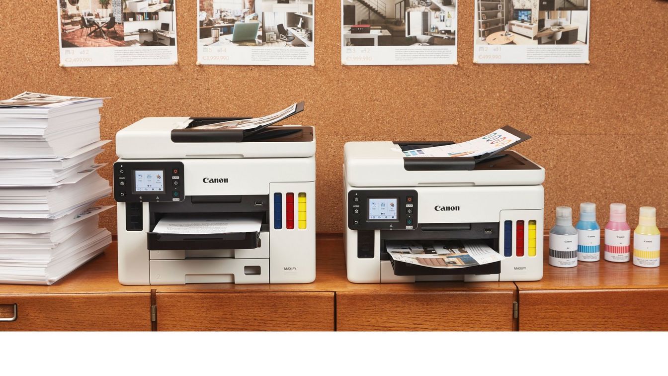 Canon MAXIFY iB4150 Inkjet Printer Extra Set Of Compatible PGI-2500XL Inks B 2,500, C 1,755, M 1,295, Y 1,520 Pages