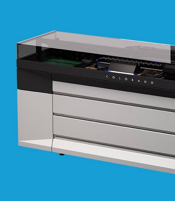 The first production printer to feature Canon's unique UVgel technology