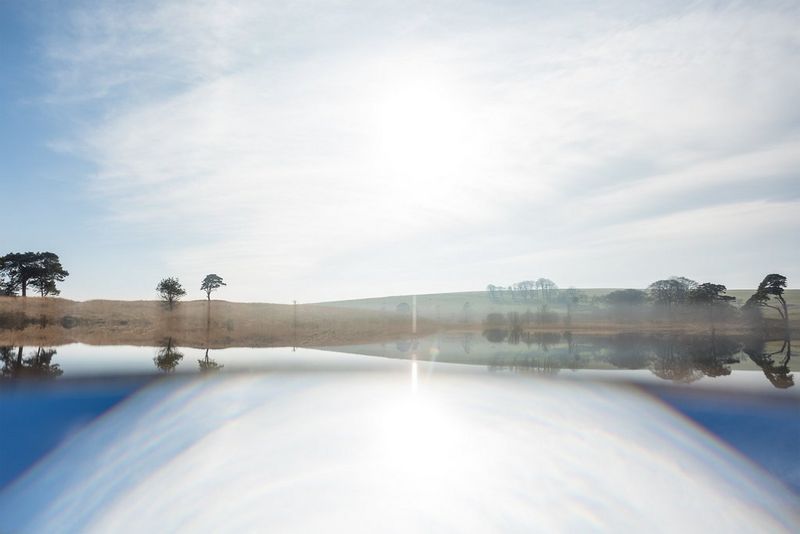 Image of a landscape using prism for creative effect.