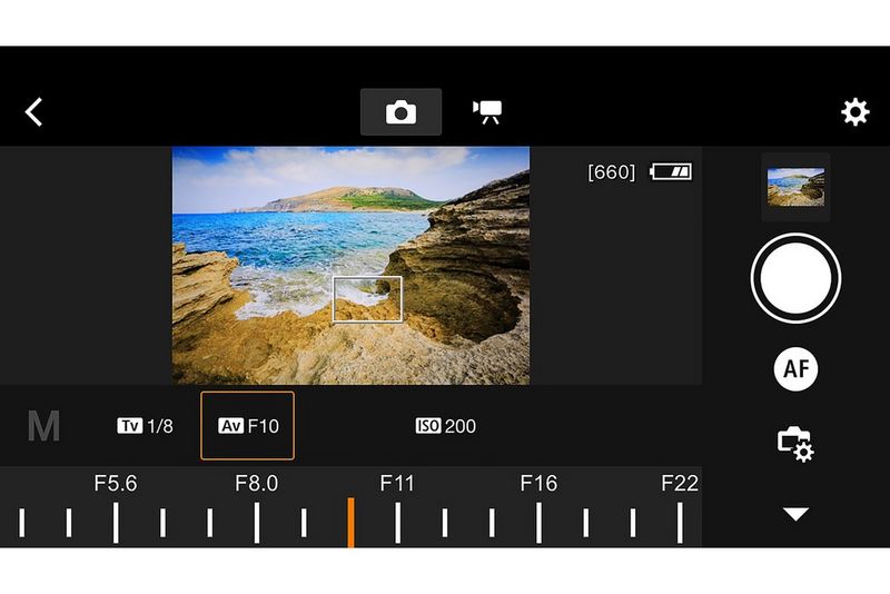 Fernsteuerung der Kamera mit der Camera Connect App