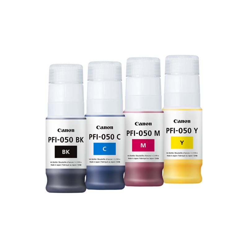 Easily recyclable plastic 70ml ink bottles to minimize replacement.