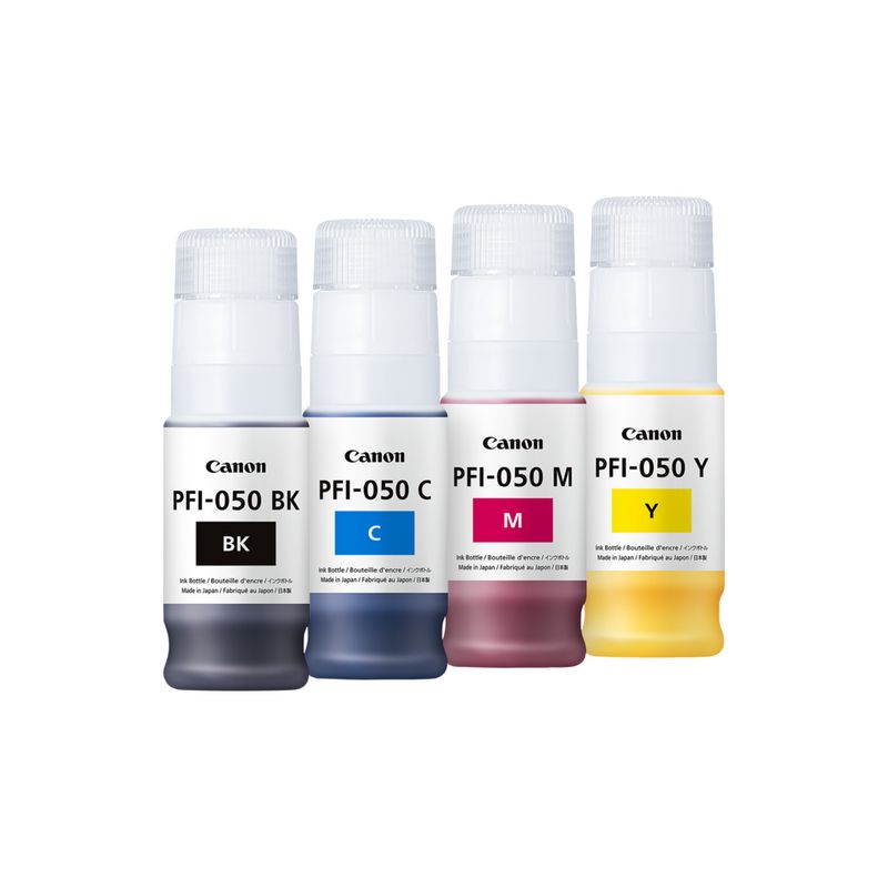Easily recyclable plastic 70ml ink bottles to minimize replacement.