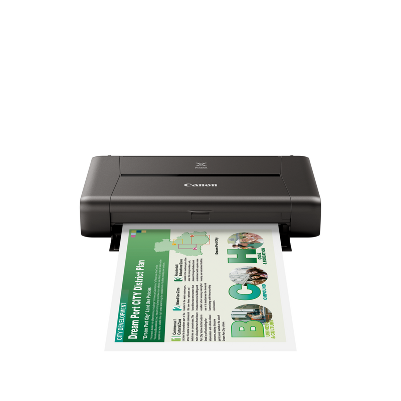 Canon PIXMA iP110 with battery - Inkjet Photo Printers - Canon Ireland