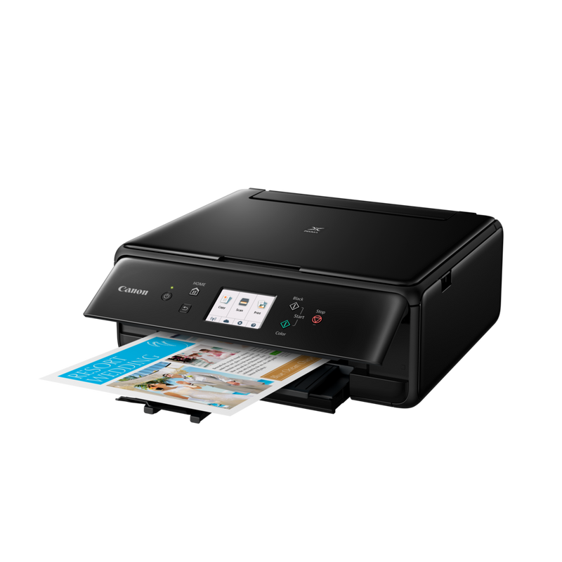 Canon PIXMA TS6150 - Multifunction printer - colour - ink-jet - 216 x 297  mm (original) - A4/Legal (media) - up to 15 ipm (printing) - 120 sheets -  USB 2.0, Wi-Fi(n), Bluetooth - black - Hunt Office Ireland