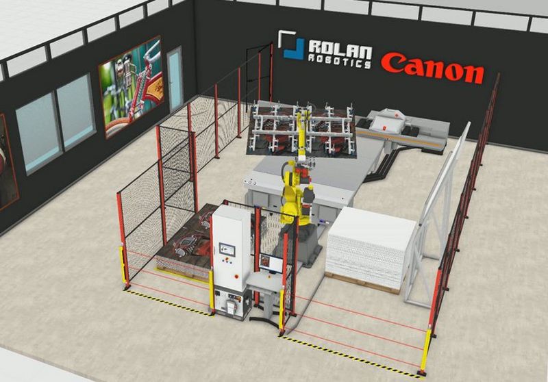 Robotization solutions for Arizona ﬂatbed printers and Zünd cutting