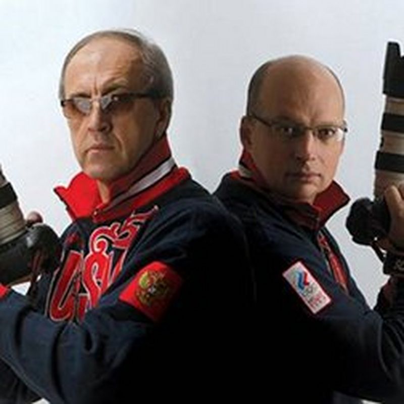 Canon Ambassadors Andrei Golovanov and Sergei Kivrin.