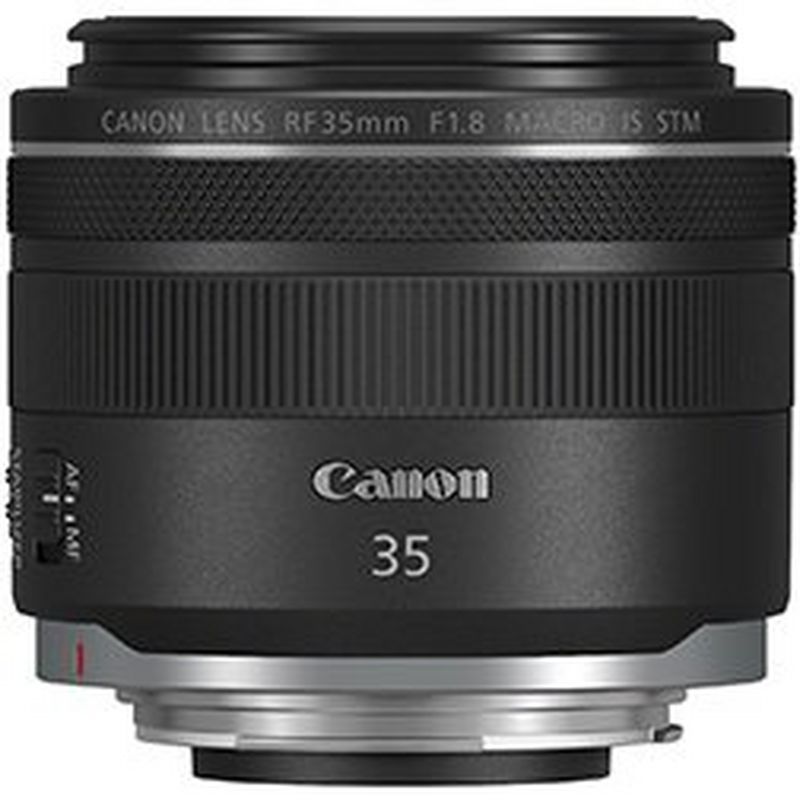 The Canon RF 35mm F1.8L Macro IS STM lens.