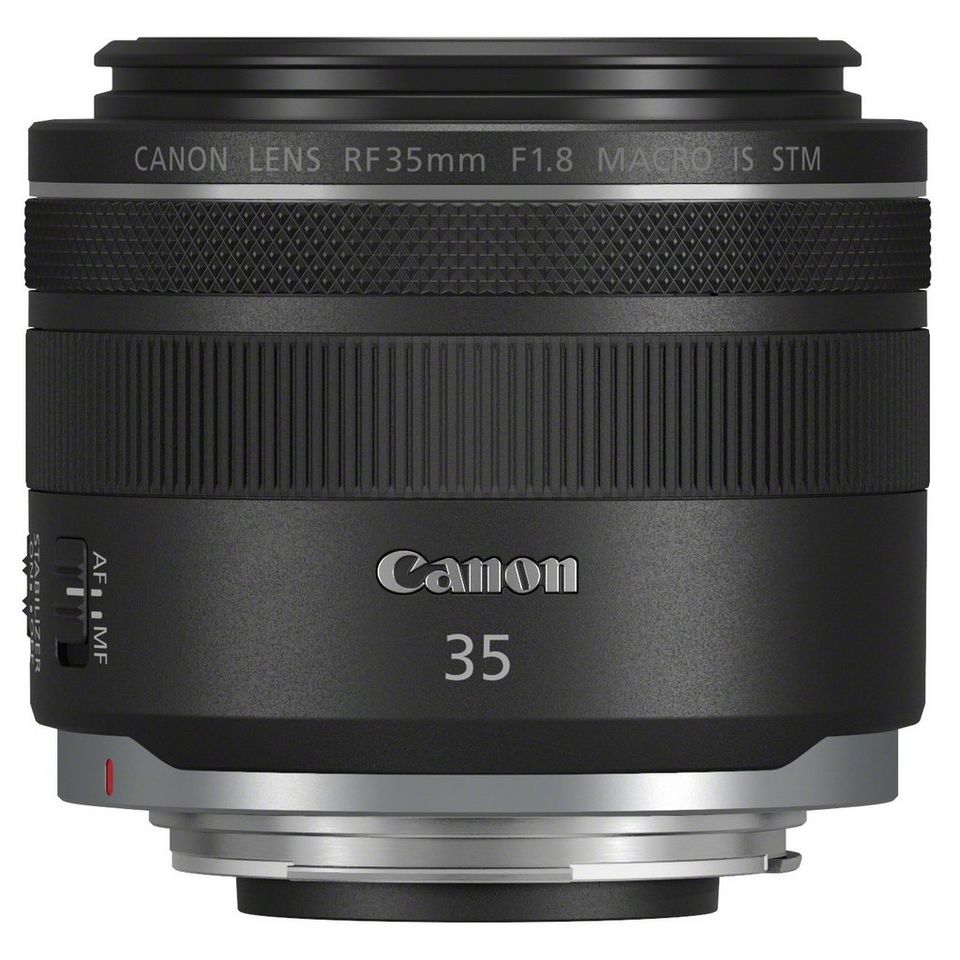 The Canon RF 35mm F1.8 MACRO IS STM lens.