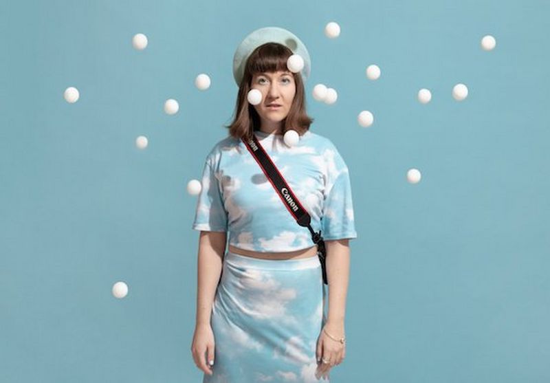 Photographer and Canon Ambassador Eliška Sky with her Canon camera.