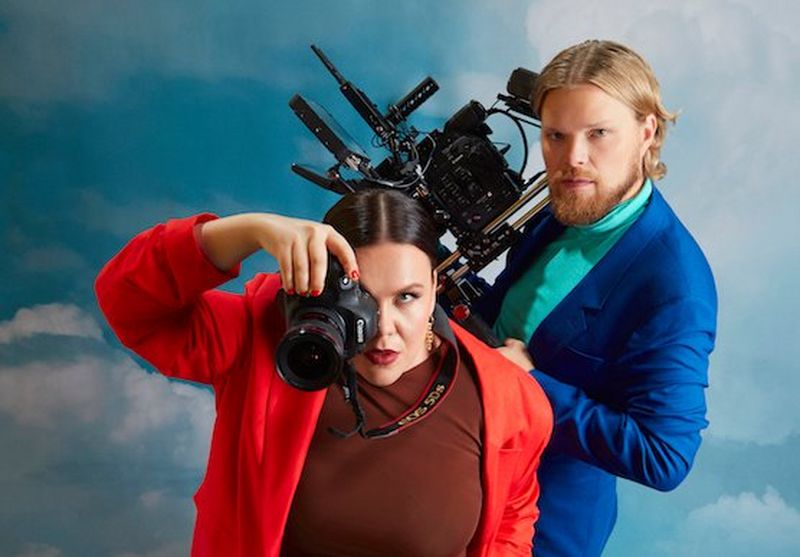 Canon Ambassadors Nana and Juhana Simelius with their cameras.