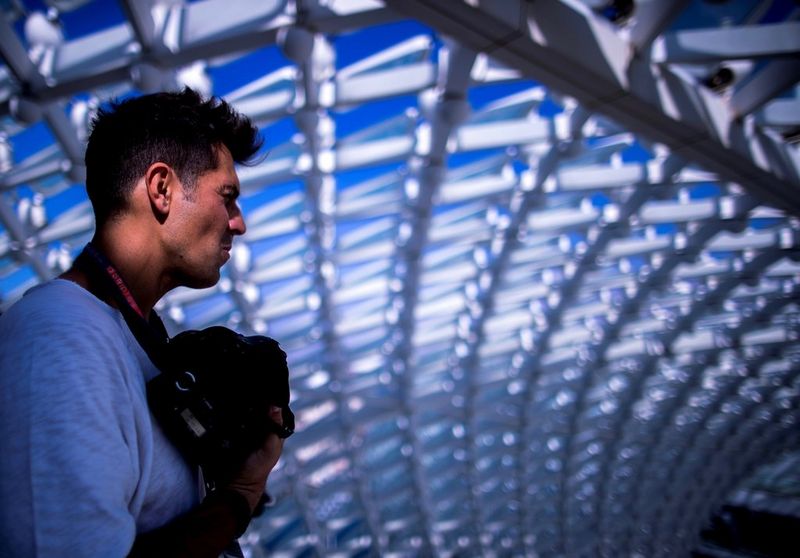 Photographer and Canon Ambassador Vladimir Rys with his Canon camera.