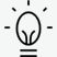 Image of an icon representing a bright idea