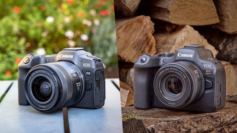  Canon EOS R8 Full-Frame Mirrorless Camera w/RF24-50mm F4.5-6.3  IS STM Lens, 24.2 MP, 4K Video, DIGIC X Image Processor, Subject Detection  & Tracking, Compact, Smartphone Connection, Content Creator : Electronics