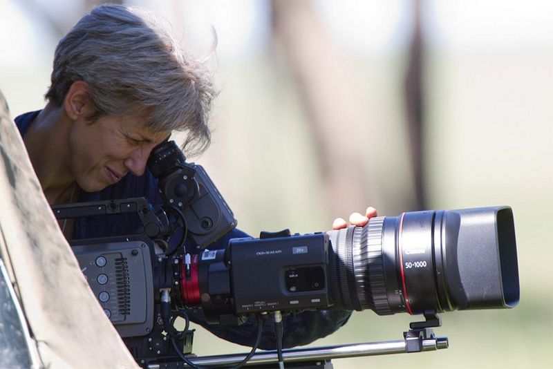 Wildlife filmmaker Sophie Darlington shoots with a CN20x50 IAS H E1/P1 cine-servo lens.