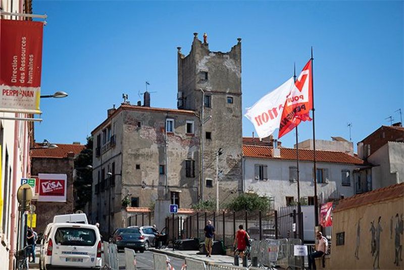 A Visa pour l'Image exhibition venue in Perpignan, France.