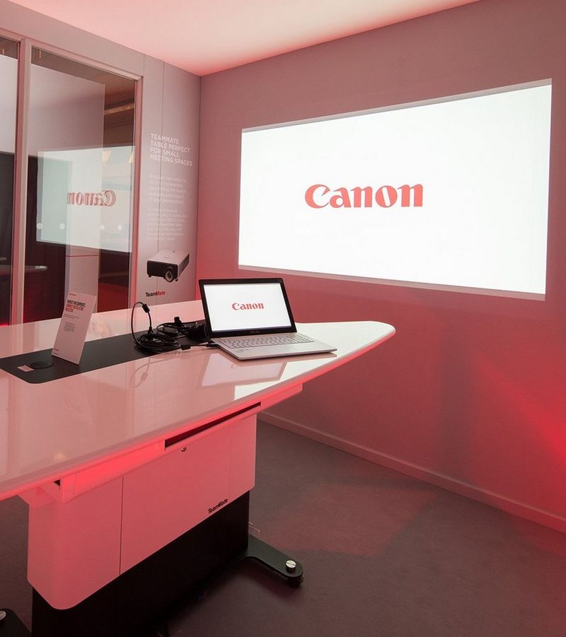 projection of canon logo