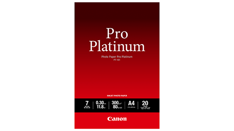 Canon Papier photo professionnel Platinum A4 PT-101 