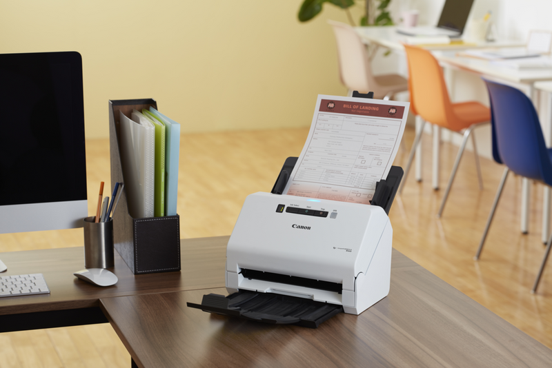 Canon imageFORMULA R40 A4 Scanner de documents recto-verso rapide avec  chargeur automatique pour PC et Mac, logiciel de numérisation, USB