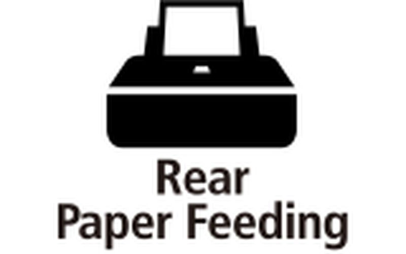 Rear paper feed