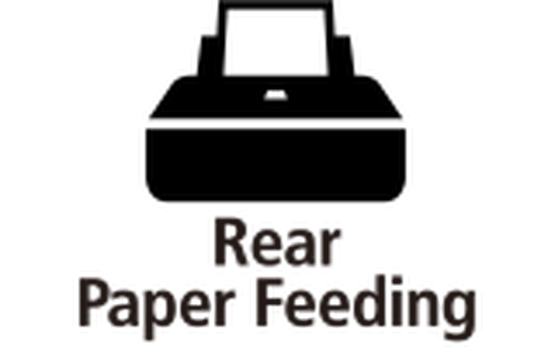 Rear paper feeding