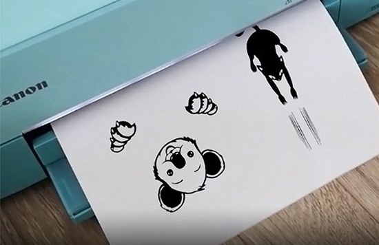 A cat and koala printed on PIXMA TS5350 printer.