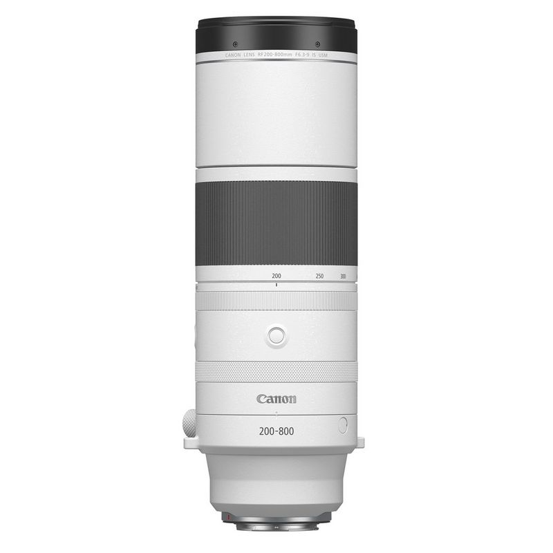 Un objectif Canon RF 200-800mm F6.3-9 IS USM.