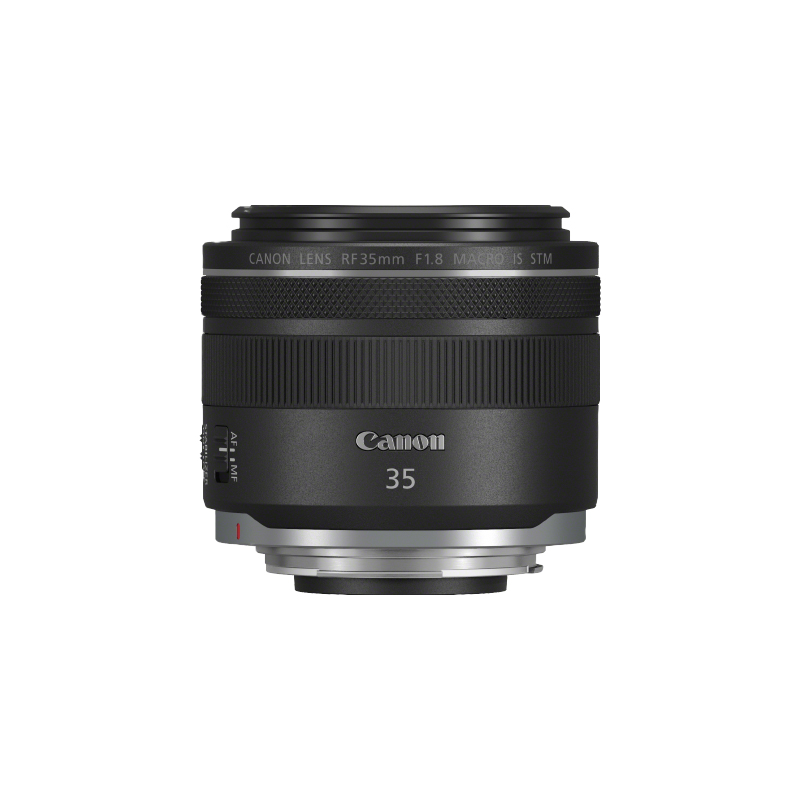 A Canon RF 35mm F1.8 MACRO IS STM lens.