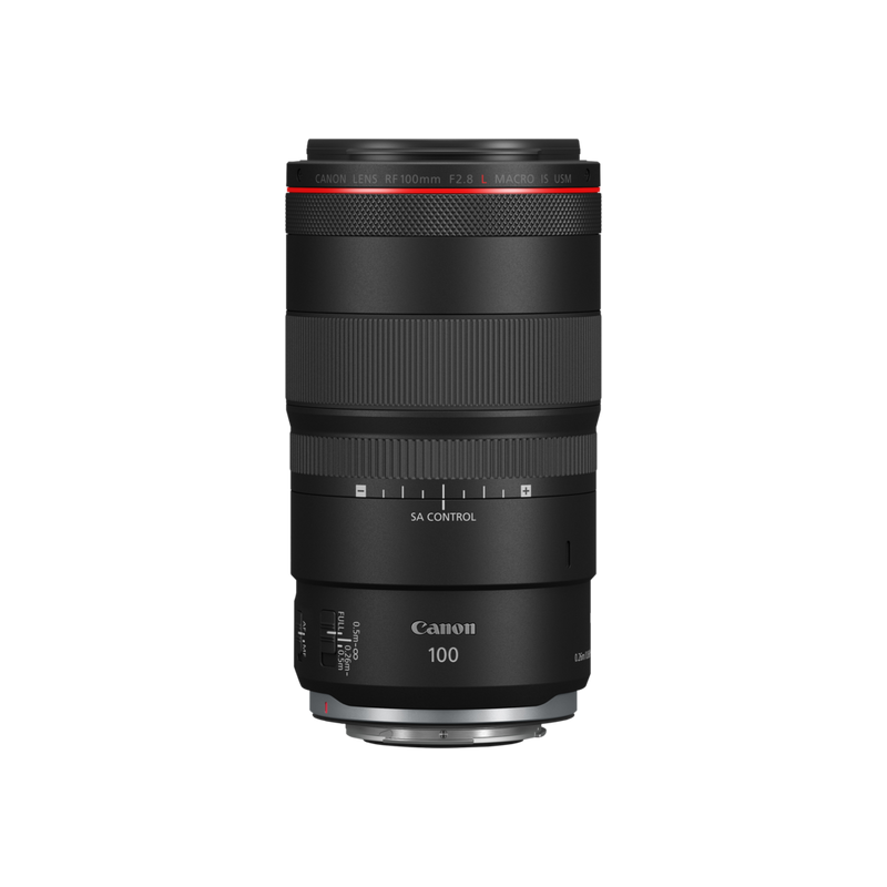 Packshot de l'objectif RF 100mm F2.8L Macro IS USM