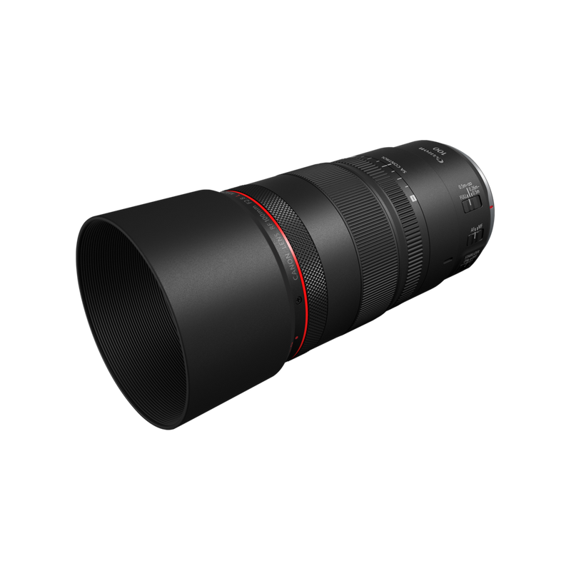 Packshot de l'objectif RF 100mm F2.8L Macro IS USM